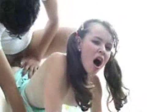 He fucks her ass for the first time and it hurts